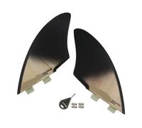 Juego de quillas for Tabla Surf, con pestañas Individuales o Dobles, Fibra Vidrio sólida for Mayor ligereza, Durabilidad y máximo Rendimiento. Aletas for Tablas Fish(FC-01 Gradient)