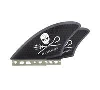 Juego de quillas for Tabla Surf, con pestañas Individuales o Dobles, Fibra Vidrio sólida for Mayor ligereza, Durabilidad y máximo Rendimiento. Aletas for Tablas Fish(Single Tab Grey)