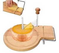 Juego de rallador y rebanador de queso giratorio, cortador de queso manual ajustable, trituradora, afeitadora para queso duro y suave, chocolate, diseño de madera de haya con tapa para el hogar