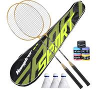 Juego de raquetas de bádminton - Athletic Pack, Exercise Tool | Durable Adult Racquets with Comfort Handles, Complete Badminton Bundle for Fitness Activities, Garden Fun, Recreational Matches