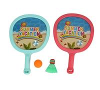 Juego de raquetas de bádminton para niños al aire, juegos de juguetes de playa al aire con 2 raquetas de pelota para niños