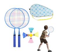 Juego de raquetas de bádminton - raqueta ligera con mango ergonómico, varillas de repuesto para juegos de verano, deportes al aire libre para familias y amigos | Equipo manual con raquetas de nieve