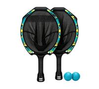 Juego De Raquetas Playa,Lanzador Receptor Tipo Honda,Mango Antideslizante | Raquetas Con Red EláStica,Juego Lanzar Atrapar Interior Exterior,Equipo Ligero,Para NiñOs,JóVenes Adultos,Tenis Playa,CéSped