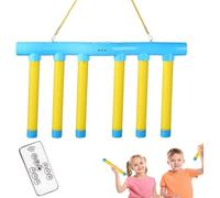 Juego de reacción con velocidades de caída ajustables, desafío de captura de palo caído, para entrenamiento de reflejos y mejora de la coordinación ojo-mano (azul cielo)