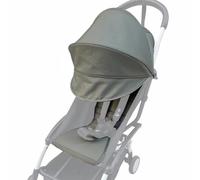Juego de recambio para cochecito compatible con Babyzen YOYO/YOYO+/ YOYO2/Stokke YOYO3, pack de 6 colores, cojín de asiento engrosado y canopy elástico, tejido transpirable y repelente al agua (oliva)