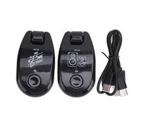 Juego de Receptor y Transmisor de Guitarra Inalámbrico, Luces Indicadoras de Canal RGB, Carga Rápida con Rotación de 220 Grados, Compatibilidad Universal para Guitarra Eléctrica