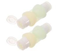 Juego de Recipientes Portátiles para Líquidos 90ml Doble | Diseño Doble Cara Rellenable, Cuerpo Liso, Código de Colores, Agarre Seguro y Apto para Avión
