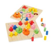 Juego De Reconocimiento De Colores - Medidas Del Producto 15x18 Cm, Hardware De Madera Natural, Herramienta De Aprendizaje | Actividad Sensorial Para Niños Desarrollo Cognitivo Regalo Para La