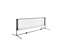 SONGMICS Red de Bádminton de 5 m, Red de Voleibol con Postes Ajustables en Altura, Red Portátil para Tenis Juvenil, Voleibol de Playa, para Jardín, Parque al Aire Libre, Negro SYQ500HV1
