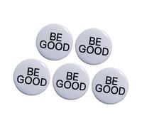 Juego de redondas motivacionales de 5 piezas ABS Broches con botones Be Good Pin perfectos para estudiantes y artistas Botones Be Good Pin