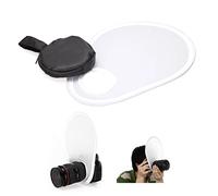 Juego de reflectores, reflector plegable de 30 cm con soporte para reflector, difusor ovalado, translúcido, blanco, para fotografía, iluminación de estudio