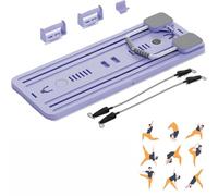 Juego de reformador de pilates plegable multifuncional, tablero reformador de pilates plegable para entrenamiento en casa (2)