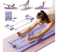 Juego de reformador de pilates, tabla reformadora de pilates plegable, tabla de ejercicio multifuncional, tabla abdominal