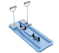 Juego de reformador de pilates, tablero de pilates plegable, equipo de pilates en casa para entrenamiento de cuerpo completo, reformador de pilates compacto y portátil (azul)
