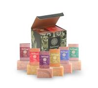 Juego de regalo de barra de jabón natural Bali Soap - Paquete de 6 jabones surtidos (coco, papaya, vainilla, hierba de limón, jazmín, ylang-ylang) 3.5 oz cada uno