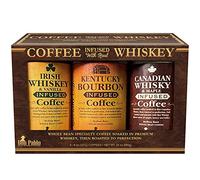 Juego de regalo de café con infusión de whisky Don Pablo, café en grano entero, cafés de 3 a 8 onzas en caja de regalo
