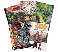 Juego de regalo de cómic de novela gráfica definitiva, seis (6) novelas gráficas diferentes con DC, Marvel, Indy, apto para niños/adolescentes/adultos, sin contenido inapropiado o historias