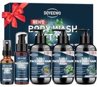 Juego de regalo de gel de baño para hombre, limpia, hidrata, nutre y calma la piel, ideas de regalo para hombre, relleno de calcetines, regalos de Navidad para hombres, papá, novio, marido, cumpleaños