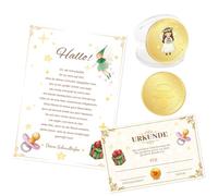 Juego de regalo de hada del chupete, recuerdo de hada del chupete, carta de hada del chupete + certificado sin chupete + moneda de hada del chupete, se utiliza para celebrar la despedida de la