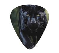 Juego de regalo de púas de guitarra Black Animal Panther, púas suaves y duraderas para guitarra acústica, eléctrica y bajo, regalo perfecto para amantes de la guitarra y músicos