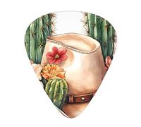 Juego de regalo de púas de guitarra Cactus Cowboy, púas suaves y duraderas para guitarra acústica, eléctrica y bajo, regalo perfecto para amantes de la guitarra y músicos