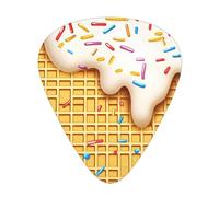 Juego de regalo de púas de guitarra de helado, púas suaves y duraderas para guitarra acústica, eléctrica y bajo, regalo perfecto para amantes de la guitarra y músicos