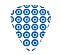 Juego de regalo de púas de guitarra de mal de ojo, púas suaves y duraderas para guitarra acústica, eléctrica y bajo, regalo perfecto para amantes de la guitarra y músicos