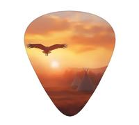 Juego de regalo de púas de guitarra de Native American Tribes, púas suaves y duraderas para guitarra acústica, eléctrica y bajo, regalo perfecto para amantes de la guitarra y músicos