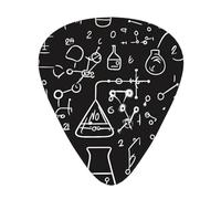 Juego de regalo de púas de guitarra de química y ciencia abstracta, púas suaves y duraderas para guitarra acústica, eléctrica y bajo, regalo perfecto para amantes de la guitarra y músicos