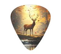 Juego de regalo de púas de guitarra Deer In The Forest, púas suaves y duraderas para guitarra acústica, eléctrica y bajo, regalo perfecto para amantes de la guitarra y músicos