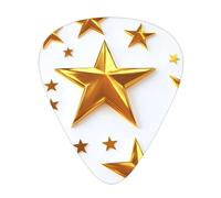 Juego de regalo de púas de guitarra Gold Star, púas suaves y duraderas para guitarra acústica, eléctrica y bajo, regalo perfecto para amantes de la guitarra y músicos
