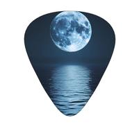 Juego de regalo de púas de guitarra Night Sky Stars and Full Moon - Púas suaves y duraderas para guitarra acústica, eléctrica y bajo, regalo perfecto para amantes de la guitarra y músicos