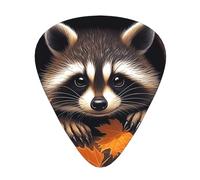 Juego de regalo de púas de guitarra Raccoon In The Fall Tree Hole, púas suaves y duraderas para guitarra acústica, eléctrica y bajo, regalo perfecto para amantes de la guitarra y músicos