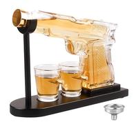 Juego de regalo de whisky personalizado con 2 vasos de bala y jarra, decantador de whisky de cristal, regalos de whisky para hombres, regalo de cumpleaños para hombres, cumpleaños y día del padre
