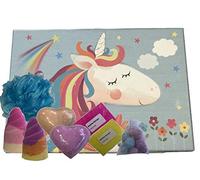 Juego de regalo mediano con estuche de unicornio para bombas de baño, regalo hecho a mano, regalo de Navidad y cumpleaños