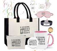 Juego de regalo suave para mujer, 9 piezas con bolsa de mano, taza para mujer, regalo para ella, paquete de cuidado para mujeres pensando en ti, Mamá, 311,84 g