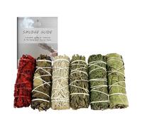 Juego de Regalo Variado de palitos para Manchas | Paquetes de Salvia a Granel para Limpieza del Espacio | Juego de Regalo de Varita para Manchas con guía de Manchas (Salvia Esencial, Paquete de 6)