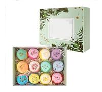 Juego de regalos de bombas de baño de 12 piezas: experiencia de spa con infusión de aceite
