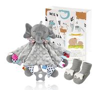 Juego de regalos para bebé, juegos de regalo unisex para recién nacidos con edredones para bebé y calcetines únicos para recién nacidos, niñas o mamás