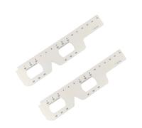 Juego de regla de tabla ocular y PD para pruebas de visión - Herramientas de medición optométrica de PVC para exámenes oculares, clínicas, optometristas y uso doméstico GJC26-2 piezas