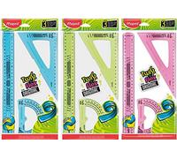 Juego de reglas de dibujo flexibles 3x, Twist'N Flex