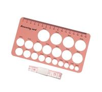 Juego de reglas de silicona de doble cara con brida para extractor de leche en centímetros y pulgadas, juego de medición de lactancia para mamá nueva mamá