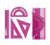 Juego De Reglas Escolares Metal Con Triángulos Inastillables Y Herramientas Medición Precisas Para La Tarea Suministros Esenciales Matemáticas Escolares