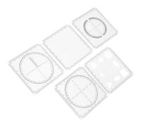 Juego de Reglas Multifunción para Estudiantes, Dibujo Técnico y | Pvc Ligero y Resistente, Portátil y Difícil de Romper, para Diseño Arquitectónico y Construcción