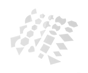 Juego de reglas para acolchar, 54 piezas, plantilla de acrílico transparente para coser y patchwork con datos de ángulo, hexagonal, cuadrado, diamante, fabricación de patrones, sastrería, ayuda