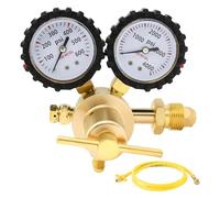 Juego de regulador de nitrógeno profesional con dos manómetros para la resolución de problemas de interferencias HVAC Regulador de nitrógeno HVAC para pruebas de presión y detección de fugas en