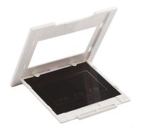 Juego de rejilla de difracción de 50 x 50 mm con aparato de doble y triple ranura, patrones de interferencia circular para equipos de experimentos de física, luz de onda (agujeros redondos)