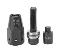 Juego de remaches neumáticos, pistola para tuercas, M5, M6, M8, M10, piezas de remachador de cabeza de tuerca, vástago recto hexagonal para reparación del hogar (Mango de sujeción hexagonal M10)