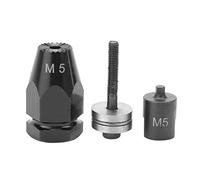 Juego de remaches neumáticos, pistola para tuercas, M5, M6, M8, M10, piezas de remachador de cabeza de tuerca, vástago recto hexagonal para reparación del hogar (Mango de sujeción hexagonal M5)