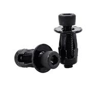 Juego de remaches tornillo hexagonal con tuerca M4, M5, M6, M8, forma pétalo Metal, fijación licencia, abrazadera Pancel, insertos(Head (Black),M4x20(10Pcs))